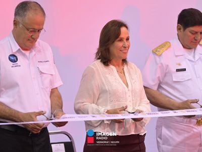 Gobernadora Rocío Nahle inaugura EXPOMAR en el World Trade Center Veracruz