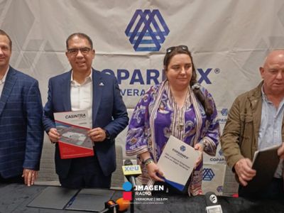 Coparmex Veracruz firma convenio con Casintra para ampliar intercambio logístico con el norte de España