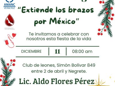 Donando Vida invita a colecta de sangre “Extiende tus manos por México”