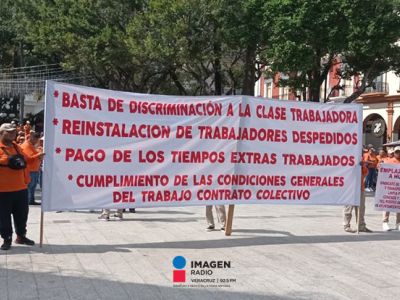 Personal de Limpia Pública se manifiesta; Síndico Único fija postura del Ayuntamiento de Veracruz