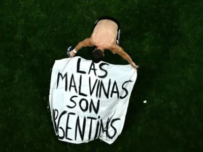 FIFA mantiene bajo análisis el caso de la pancarta sobre las Malvinas