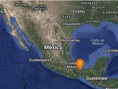 Sismo de magnitud 4.1 se registra al suroeste de Sayula de Alemán, Veracruz